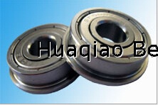 Metric chrome steel stainless steel flange bearing F696ZZ 6X15X5mm abec-1 to abec-7 C0 radial clearance