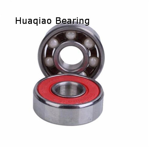 608-RS Rubber Coated White Ball Hybrid Ceramic  Ball Bearing