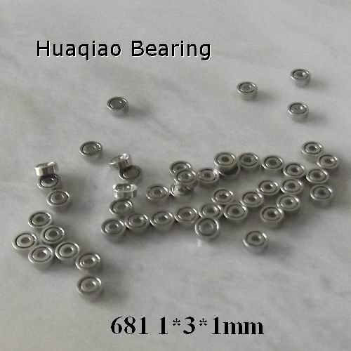 smallest stainless steel  radial ball bearing 681 with dimension 1*3*1mm