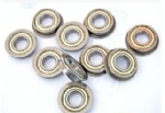 Metric chrome steel stainless steel flange bearing F684ZZ 4X9X4mm abec-1 to abec-7 C0 radial clearance